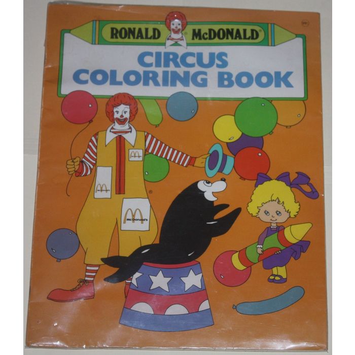 Mcdonalds large ronald mcdonald coloring book on united states