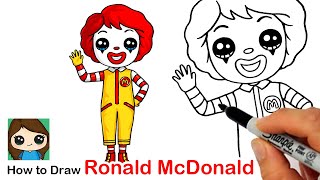 How to draw ronald cdonald ððclown