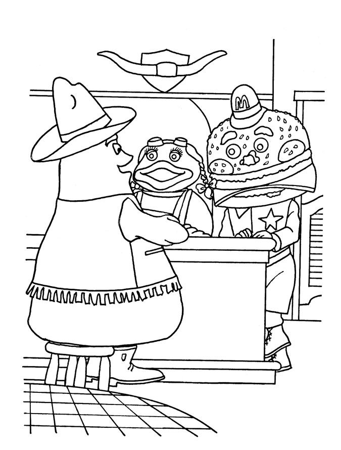 Ronald mcdonald coloring pages coloring books at retro reprints