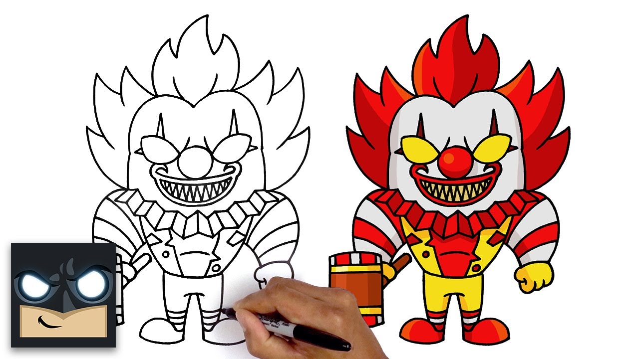 How to draw ronald roblox