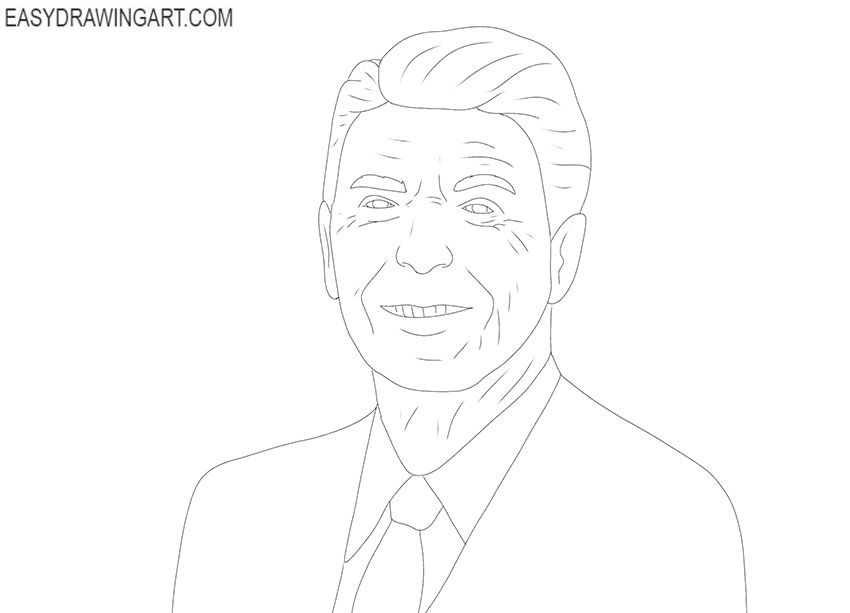 Cartoon ronald reagan drawing ronald reagan reagan ronald