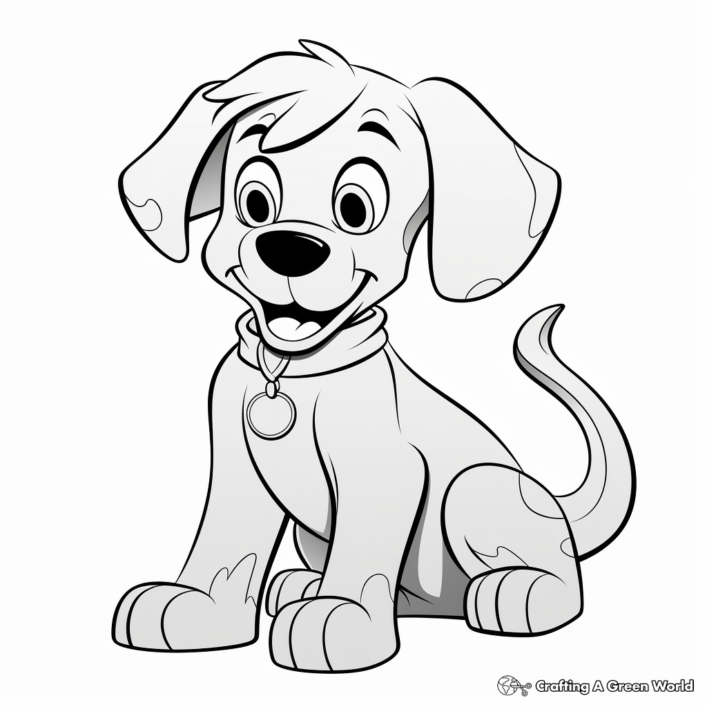 Blue dog coloring pages