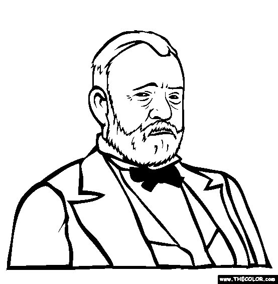 Presidents online coloring pages