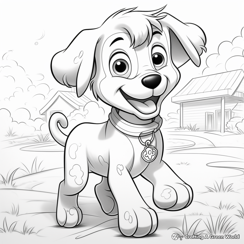 Blue dog coloring pages