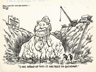 Reagan ronald etta hulme cartoon archive