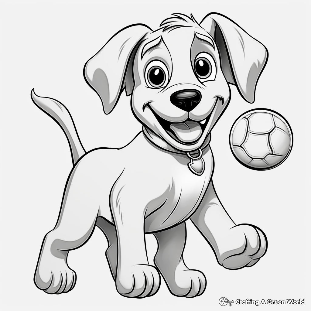 Blue dog coloring pages