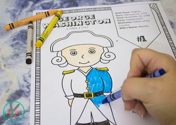 Ð free printable president coloring pages w interesting facts