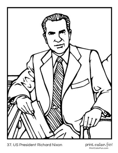 Us presidents coloring pages printables of the first american leaders