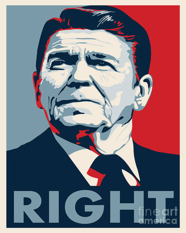 Ronald reagan poster by john l