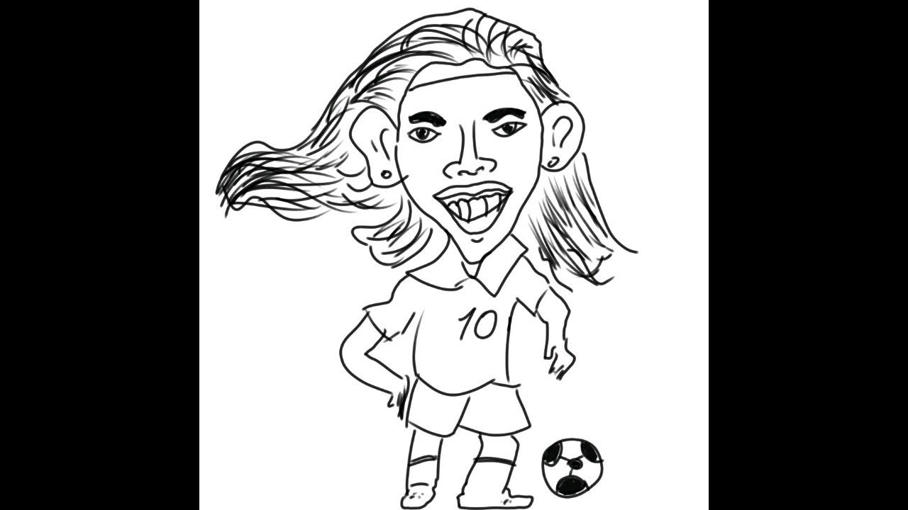 How to draw ronaldinho