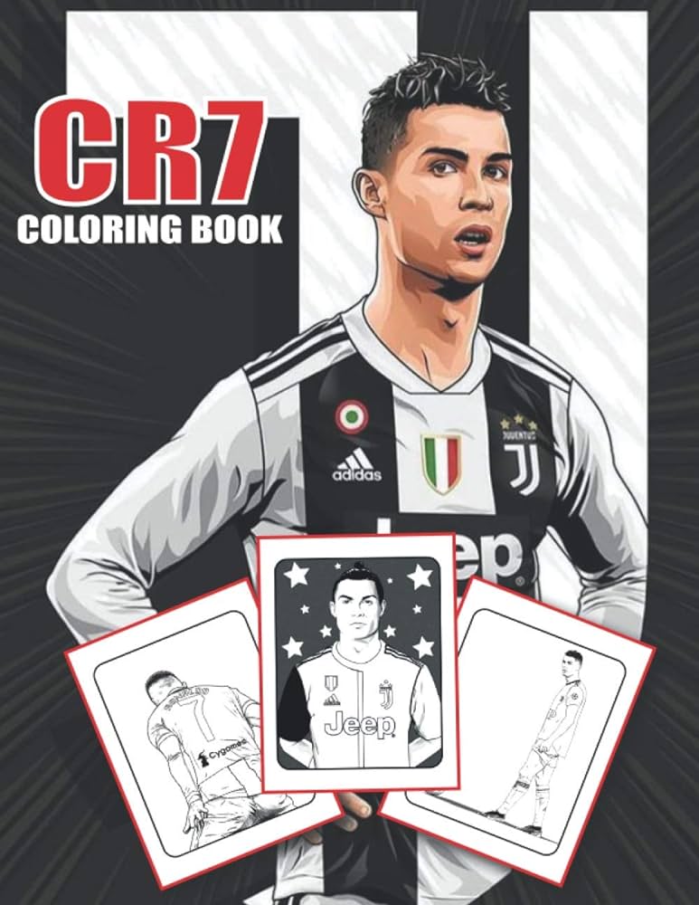 Cr loring book cristiano ronaldo inspired loring book for fans of al ages