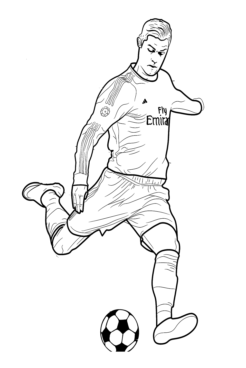 Cristiano ronaldo coloring pages