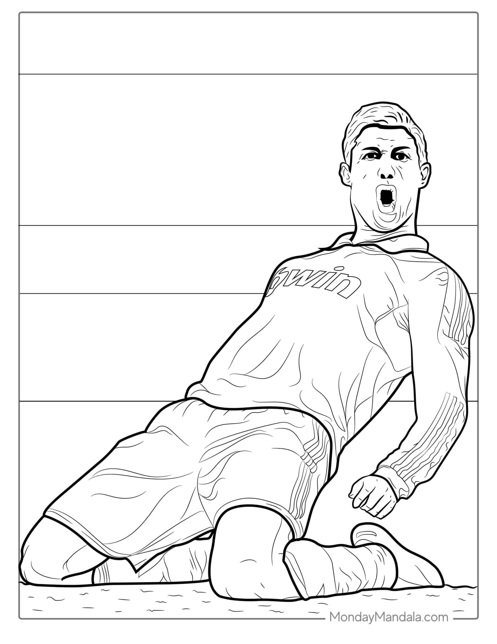 Ronaldo coloring pages free pdf printables cristiano ronaldo ronaldo love coloring pages