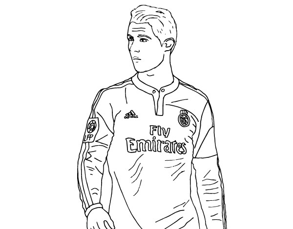 Cristiano ronaldo coloring page