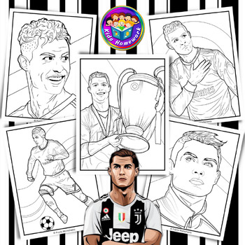 Cristiano ronaldo coloring pages