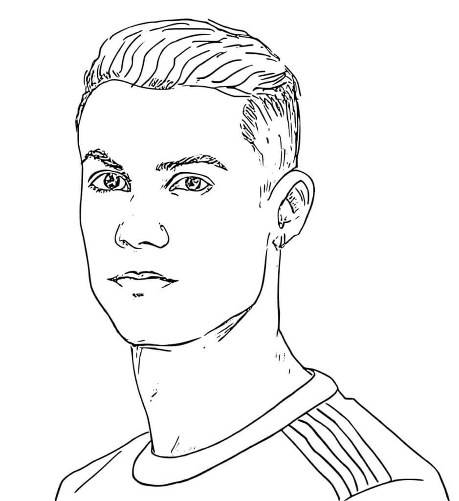 Cristiano ronaldo coloring pages