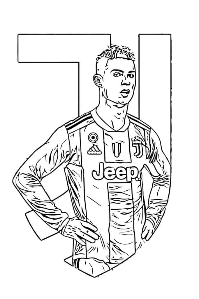 Cristiano ronaldo coloring pages