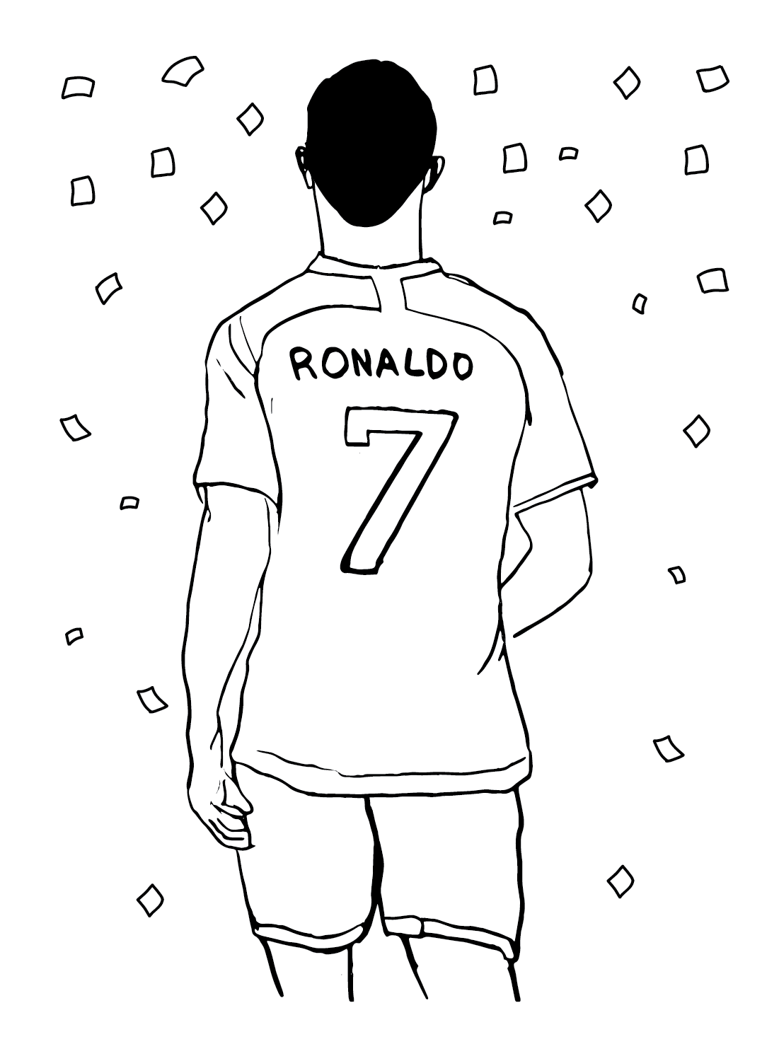 Cristiano ronaldo coloring pages