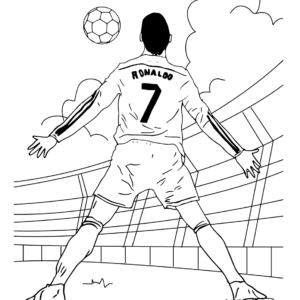 Cristiano ronaldo coloring pages printable for free download