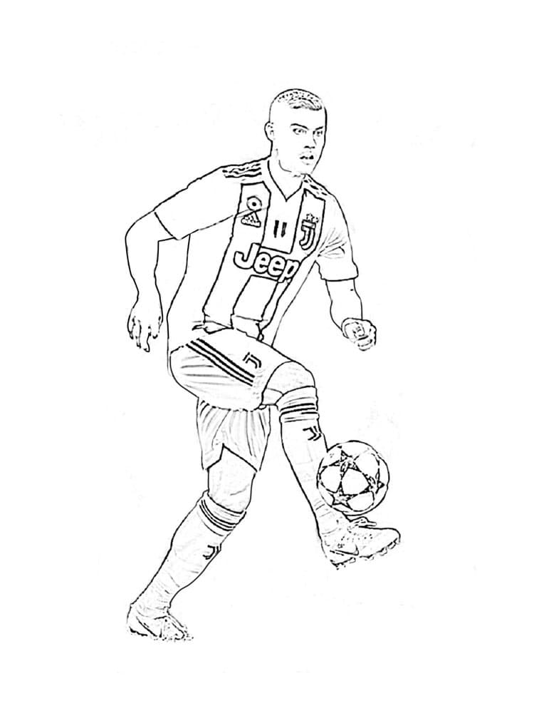 Cristiano ronaldo coloring pages