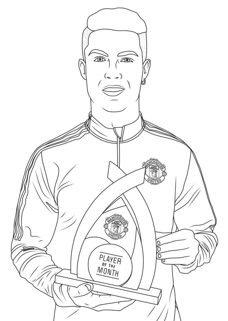 Cristiano ronaldo coloring pages