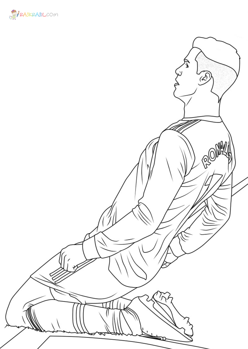 Cristiano ronaldo coloring pages