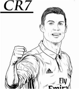 Cristiano ronaldo coloring pages printable for free download