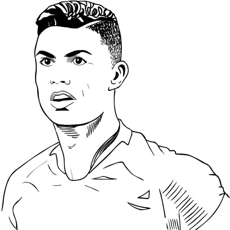 Cristiano ronaldo coloring pages