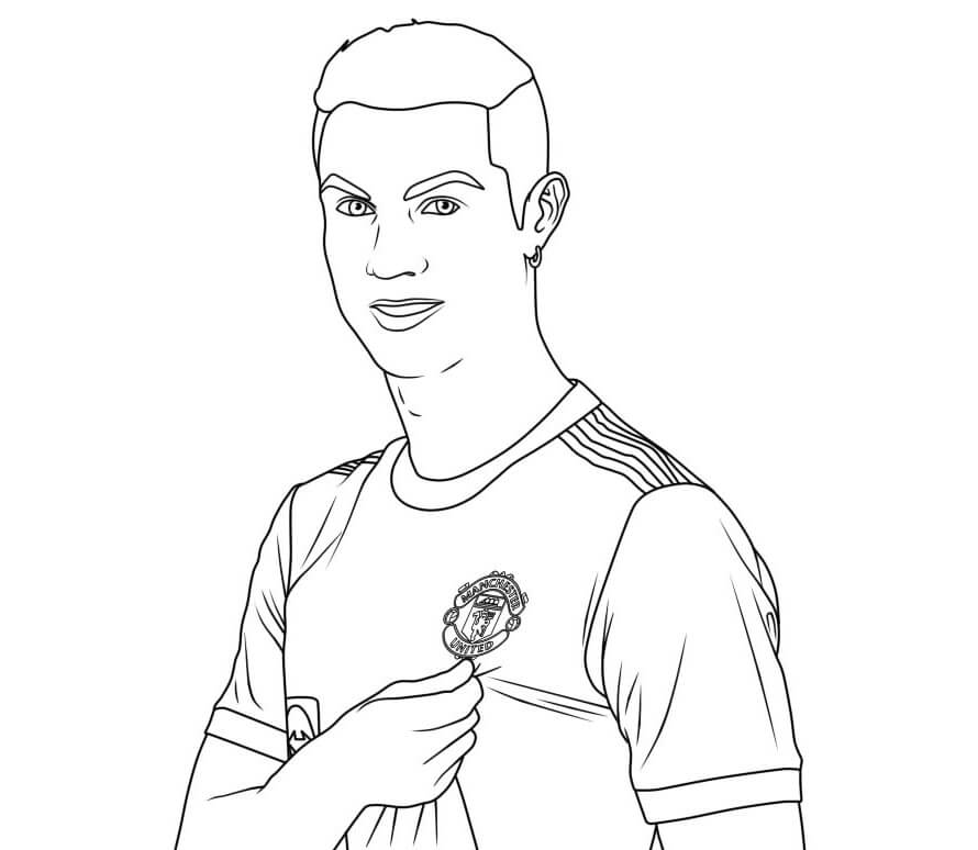 Cristiano ronaldo coloring pages