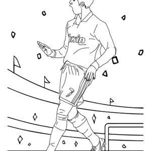 Cristiano ronaldo coloring pages printable for free download