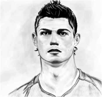 Cristiano ronaldo coloring pages