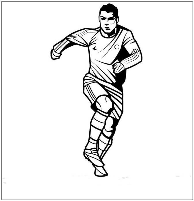 Cristiano ronaldos face coloring page