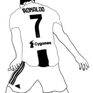 Cristiano ronaldo coloring pages printable for free download