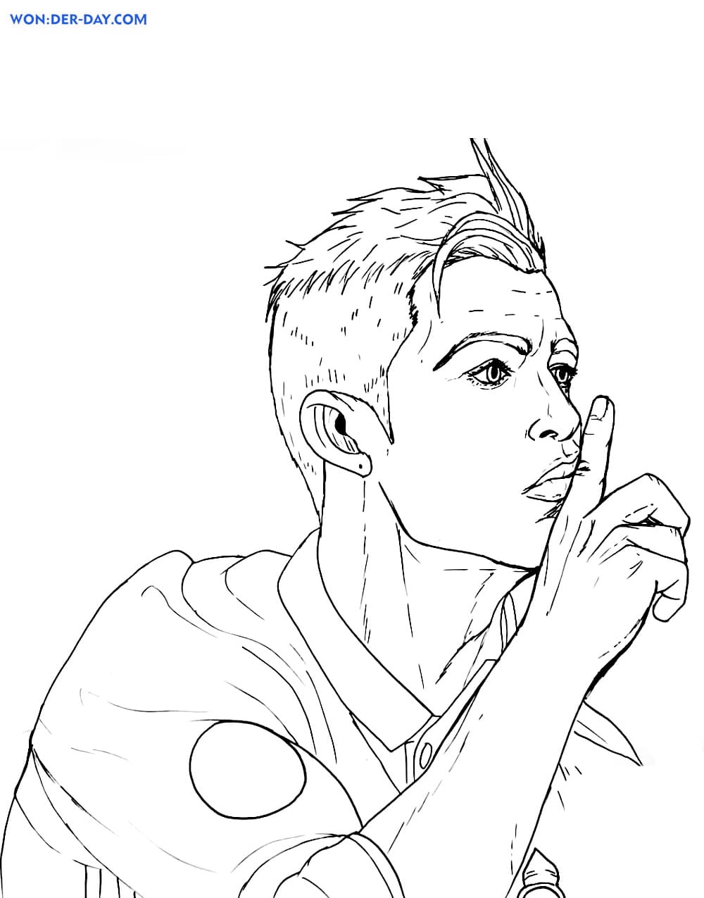 Cristiano ronaldo coloring pages wonder day â coloring pages for children and adults