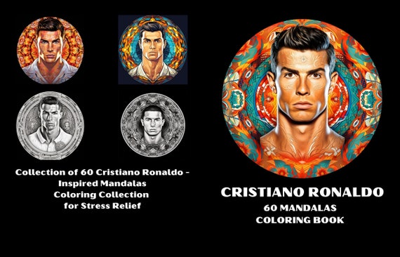 Cristiano ronaldo collection of cristiano ronaldo inspired mandalas coloring pages