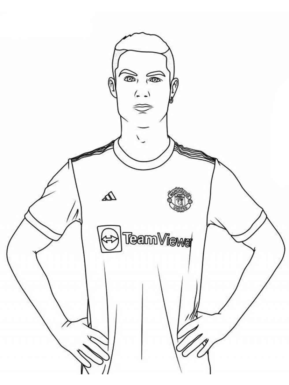 Cristiano ronaldo coloring pages