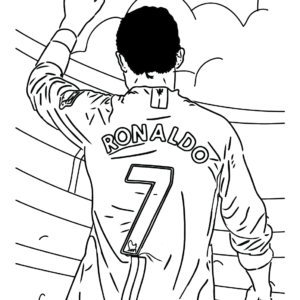 Cristiano ronaldo coloring pages printable for free download