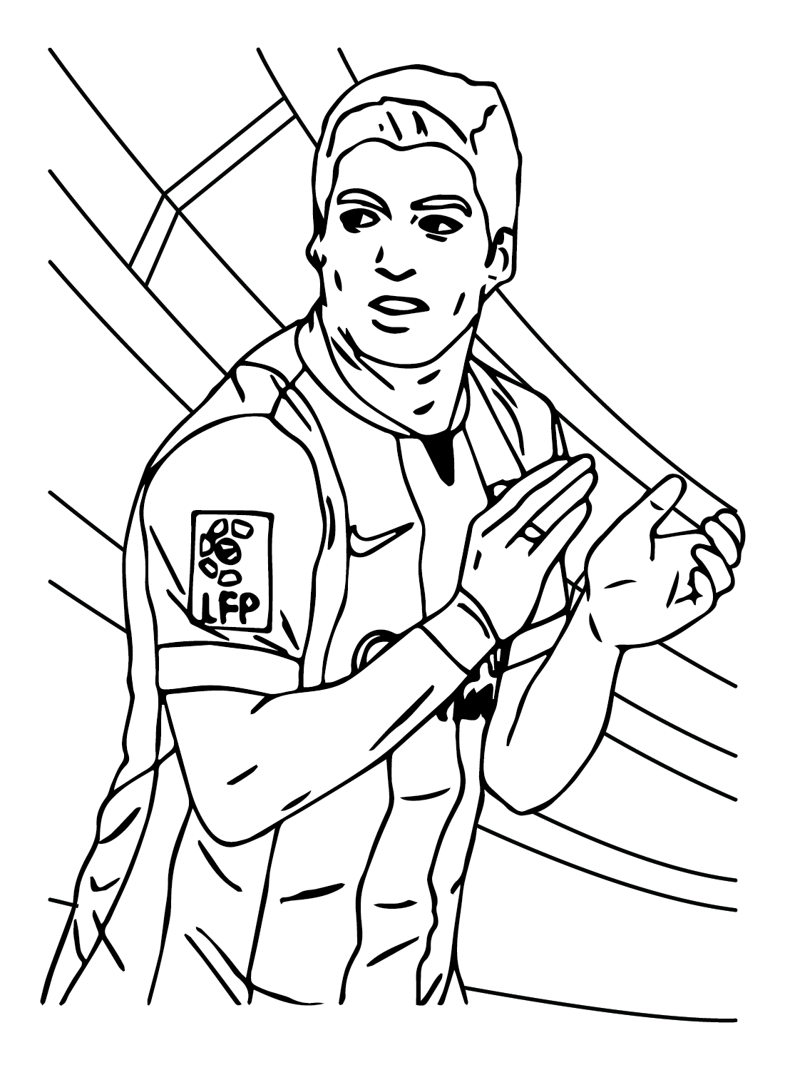 Cristiano ronaldo coloring pages