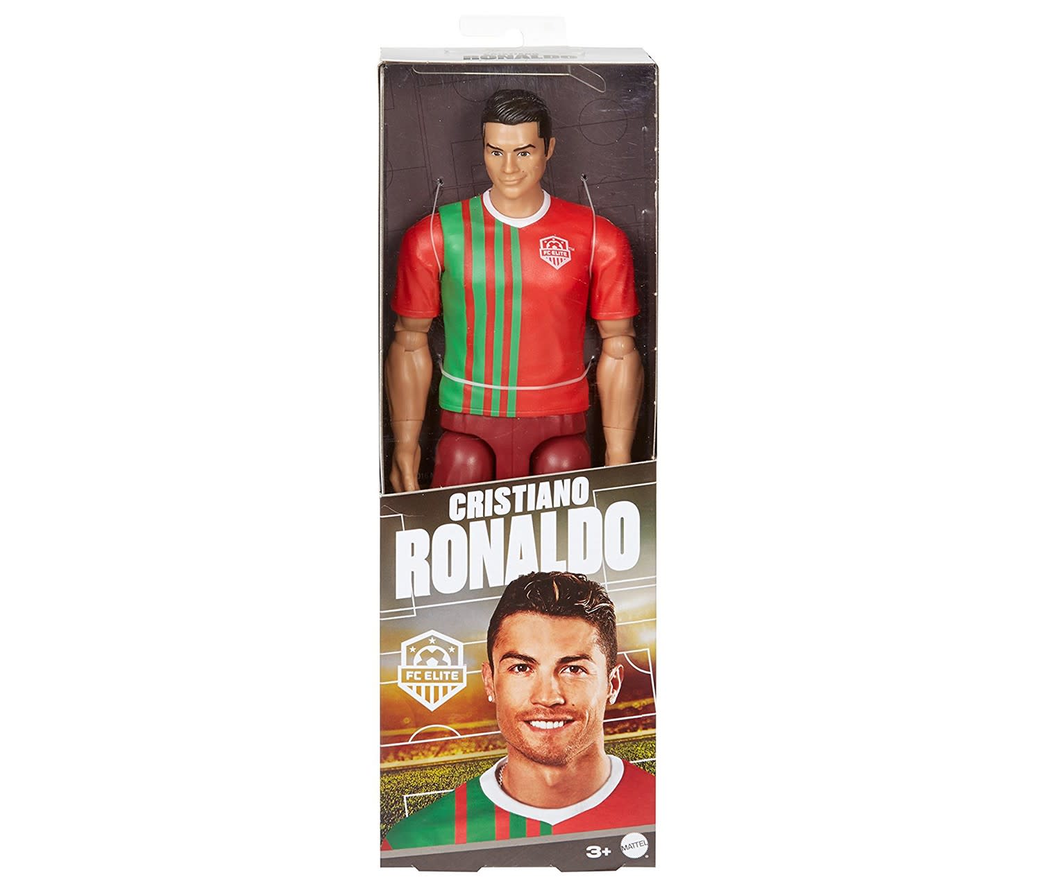 Buy mattel games fc elite cristiano ronaldo soccer action figure red online brands for less