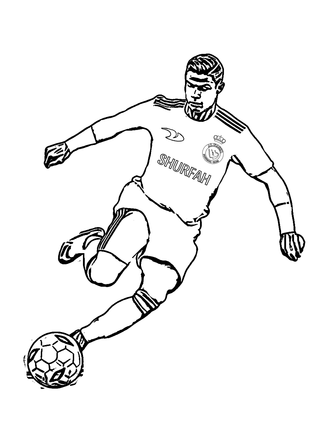 Cristiano ronaldo coloring pages