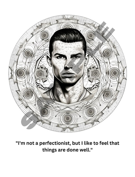 Cristiano ronaldo collection of cristiano ronaldo inspired mandalas coloring pages