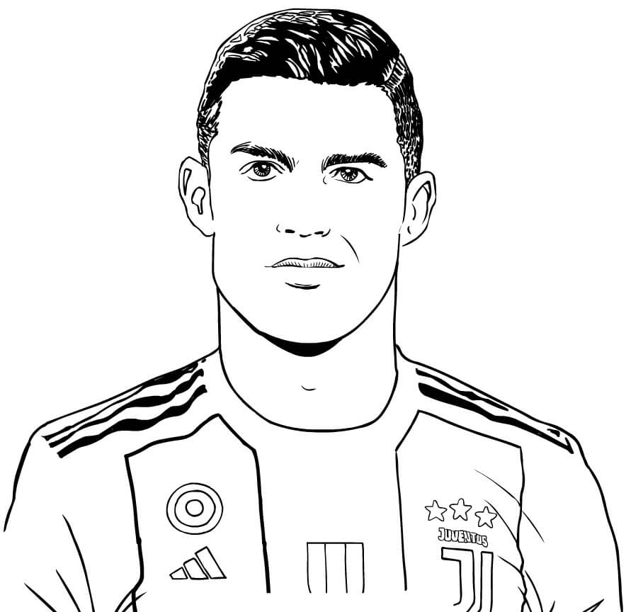 Cristiano ronaldo coloring pages