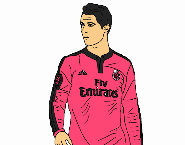 Colored page cristiano ronaldo painted by user not registered