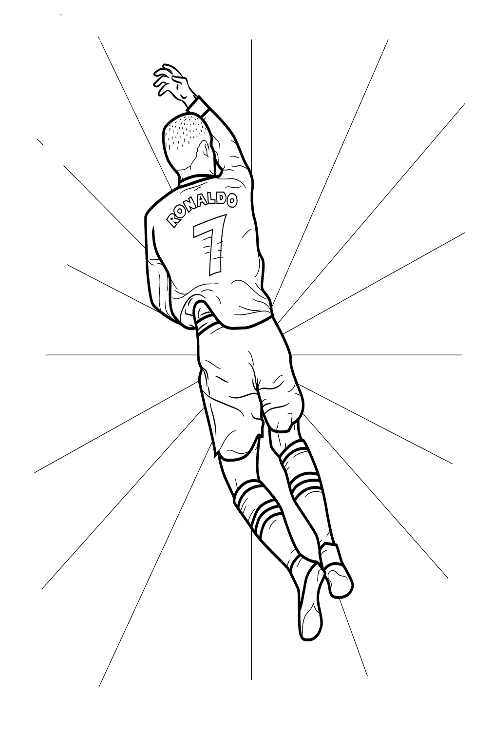 Cristiano ronaldo coloring pages