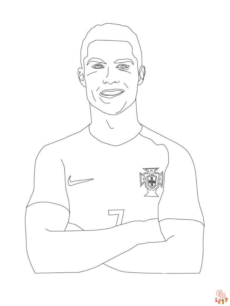 Ronaldo coloring pages