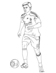 Ronaldo the football player coloring page