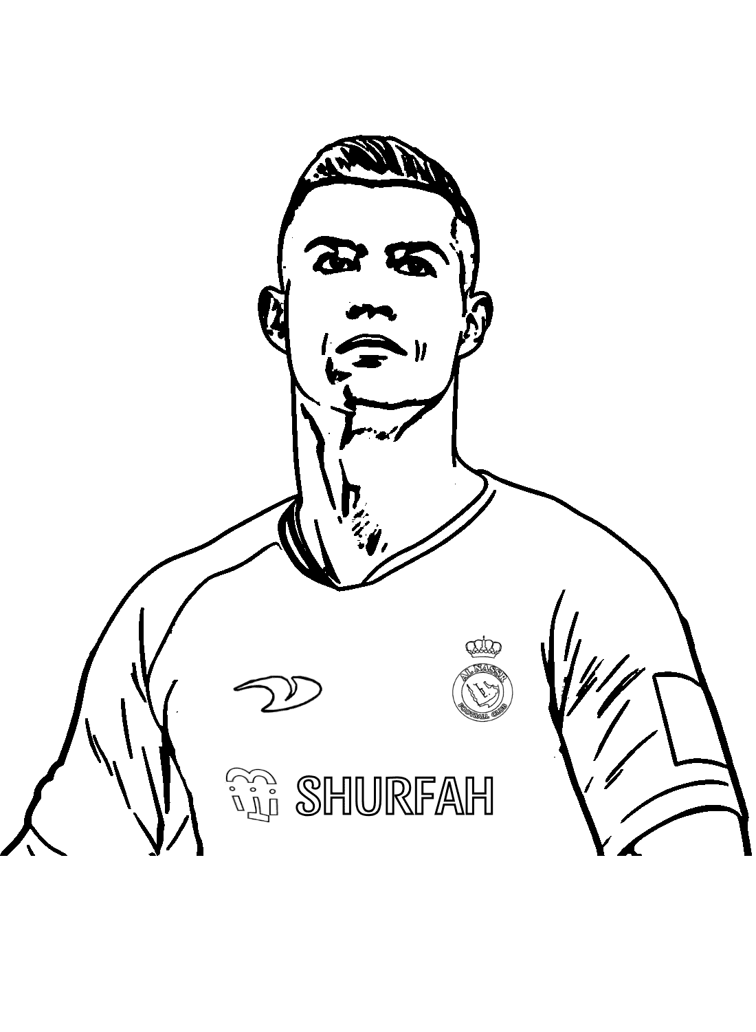 Cristiano ronaldo coloring pages