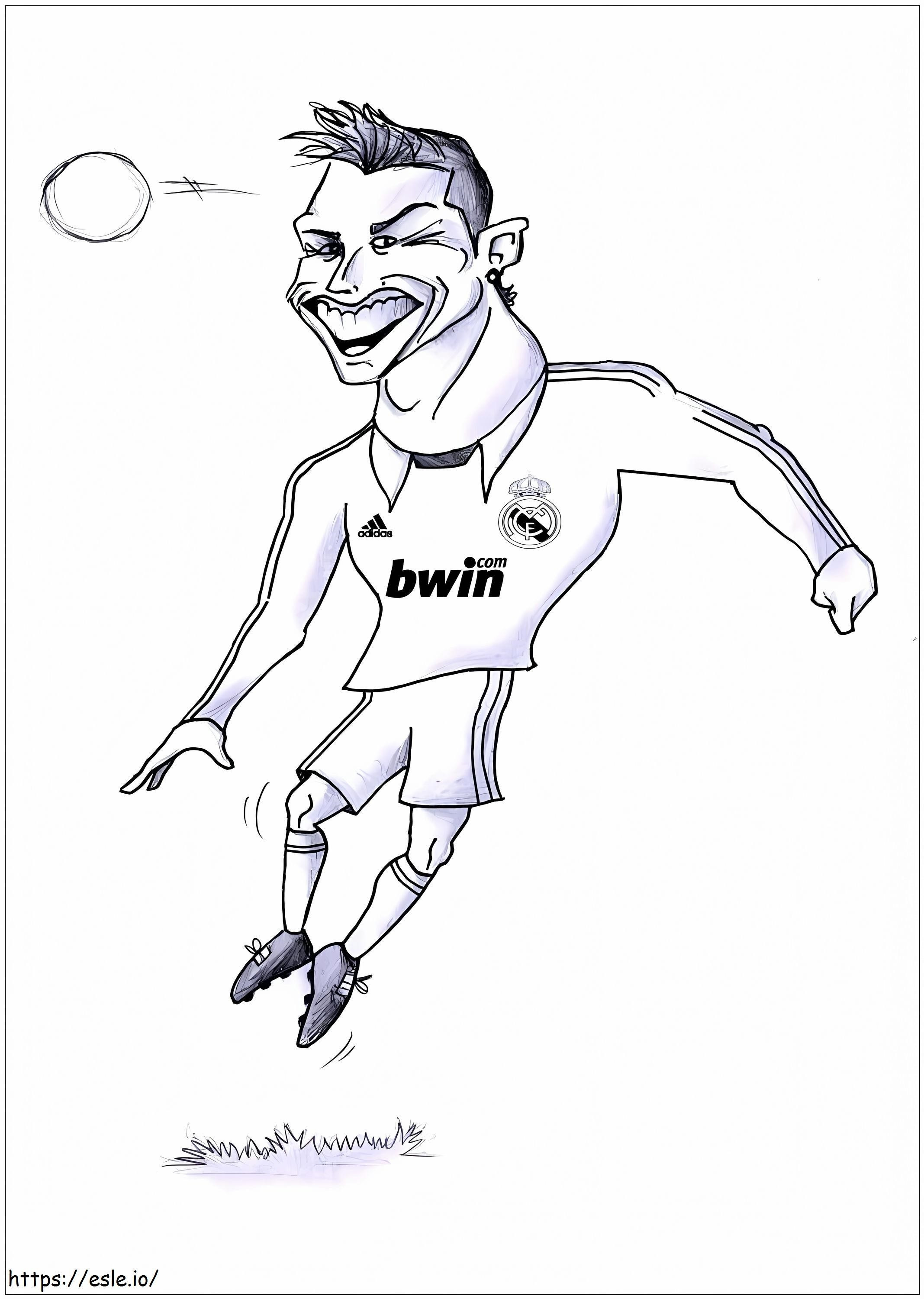 Cristiano ronaldo gracus coloring page