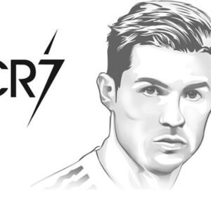 Cristiano ronaldo coloring pages printable for free download