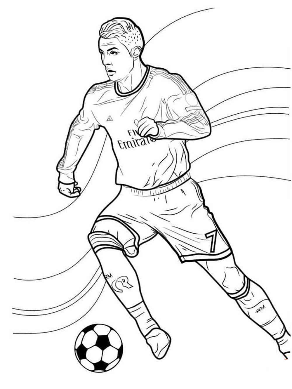 Cristiano ronaldo coloring pages